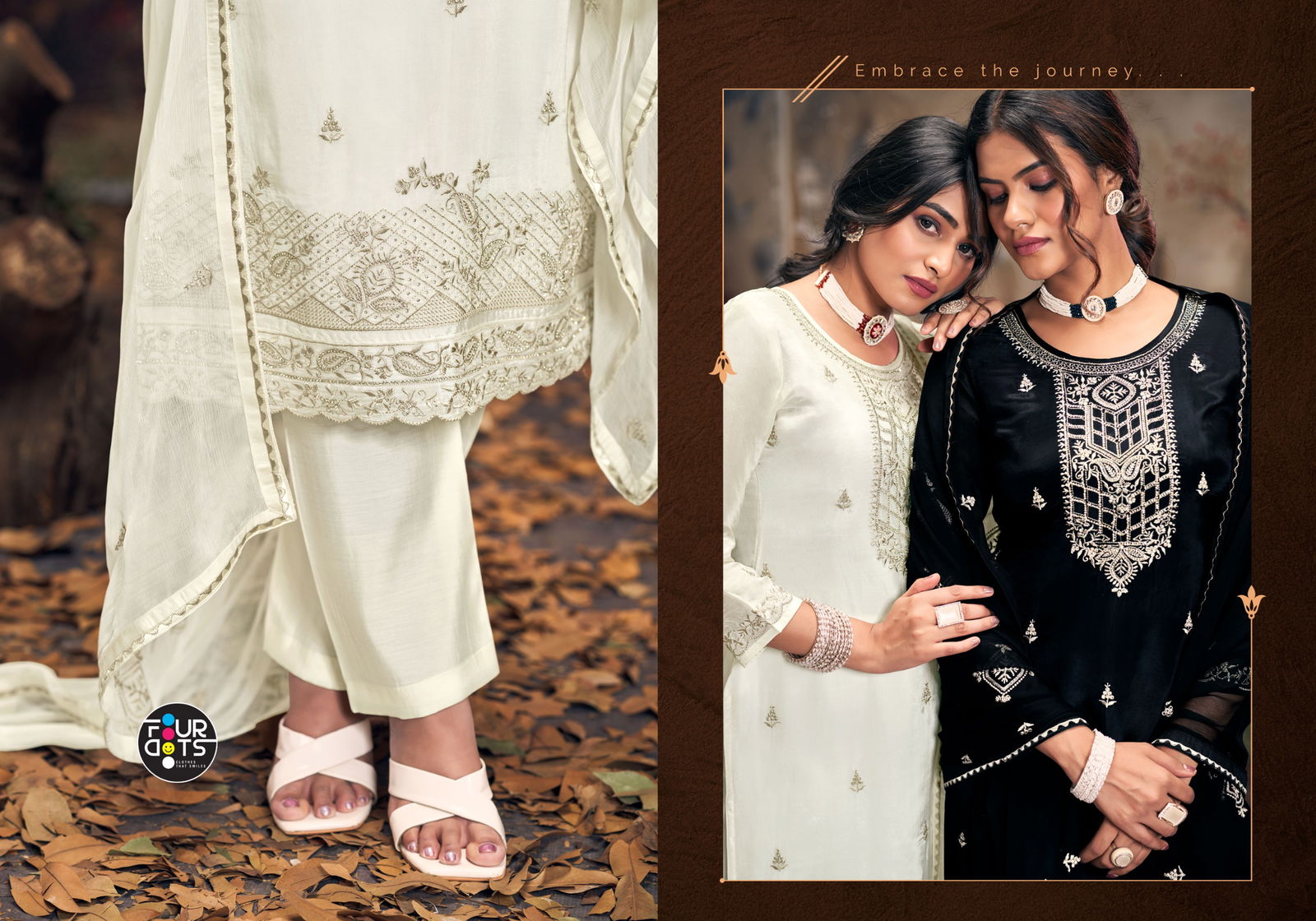 White House By Four Dots Viscose Designer Salwar Kameez Wholesale In India